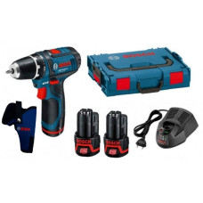 Акумуляторний шуруповерт Bosch GSR 12V-15 L-Box, кобура для шуруповерта (0601868109)