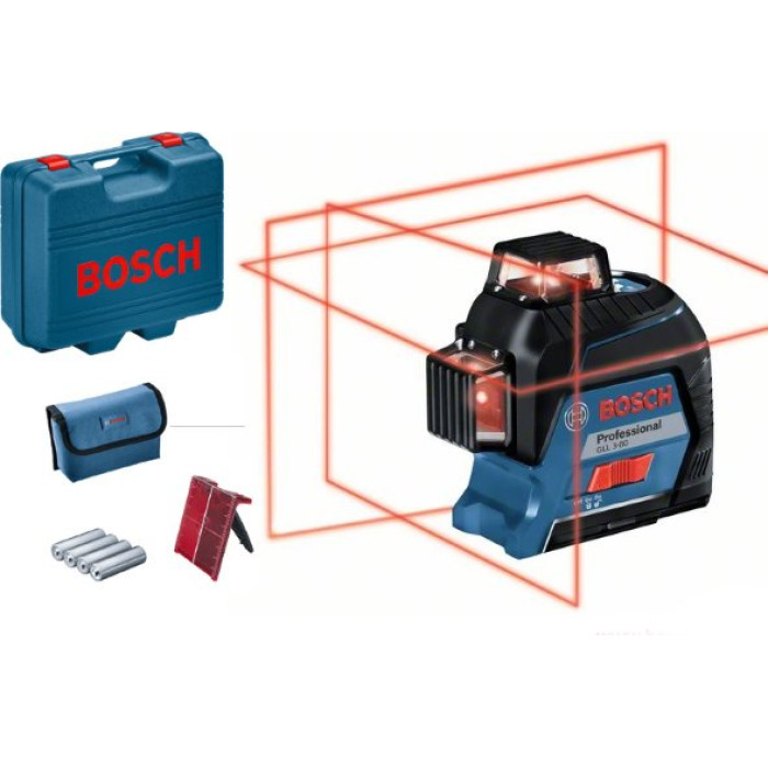Нивелир лазерный Bosch GLL 3-80 Professional, кейс