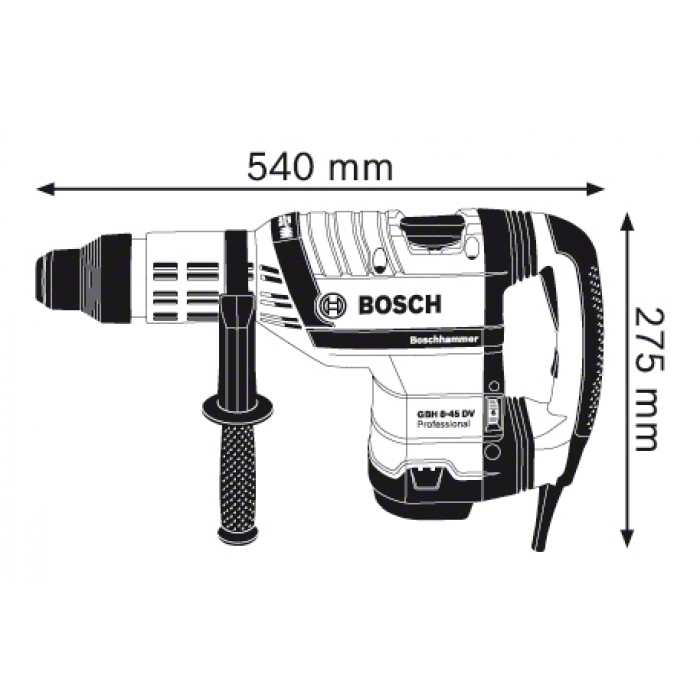 Перфоратор Bosch GBH 8-45 DV (0615990J8M) + набір зубил