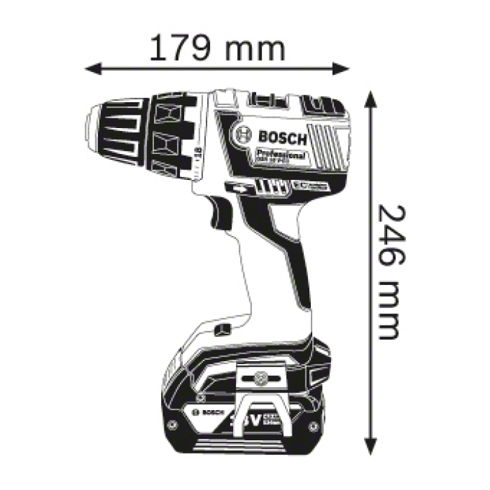 Аккумуляторный шуруповерт Bosch GSR 18 V-EC (06019E8100) (без АКБ и ЗУ)