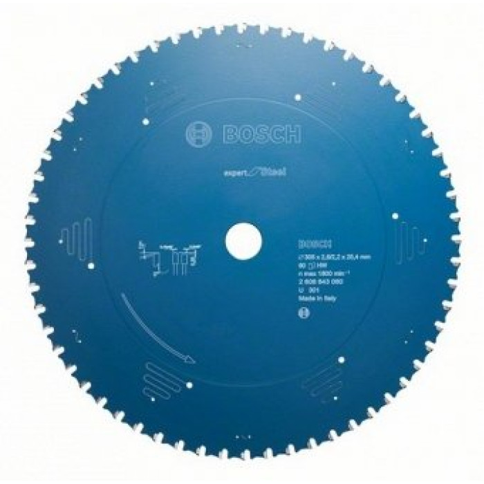 Пильный диск по металлу с твердосплавными напайками Bosch Expert for Steel 305 мм, Z60
