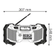 Аккумуляторный радиоприёмник Bosch GML SoundBoxx Professional (без аккумулятора и зарядного устройства)