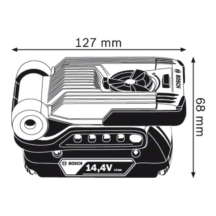 Аккумуляторный фонарь Bosch GLI VariLED Professional (каркас)