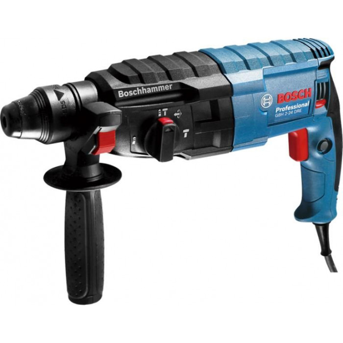 Перфоратор Bosch GBH 240, Болгарка Bosch GWS 750 S з регулюванням обертів, Акумуляторний шуруповерт Bosch GSR 120 LI (0611272100+0601394121+06019F7001)
