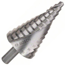 Ступенчатое сверло с трехгранным хвостовиком Bosch HSS(2608597521)