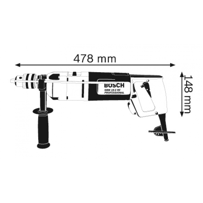 Дриль безударна Bosch GBM 16-2 RE Professional (0601120508)