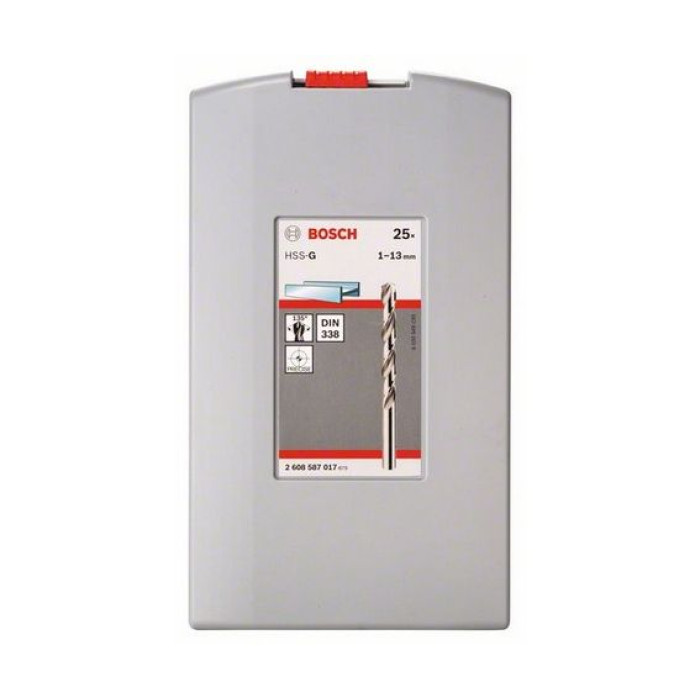 Набор сверл по металлу Bosch HSS-G ProBox, 25 шт (2608587017)