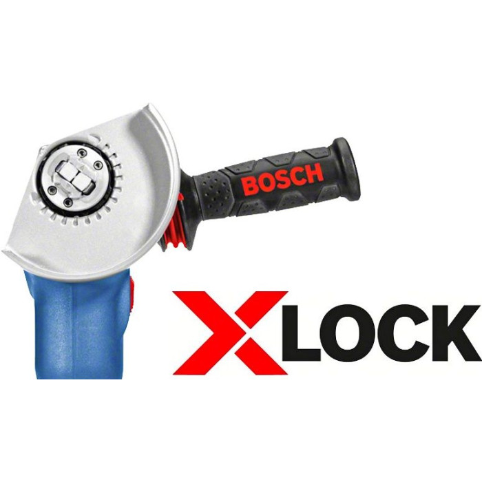 Кутова шліфувальна машина (болгарка) Bosch Professional з X-LOCK GWX 10-125 (06017B3000)