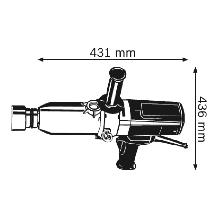 Імпульсний гайковерт Bosch GDS 30 Professional (0601435108)