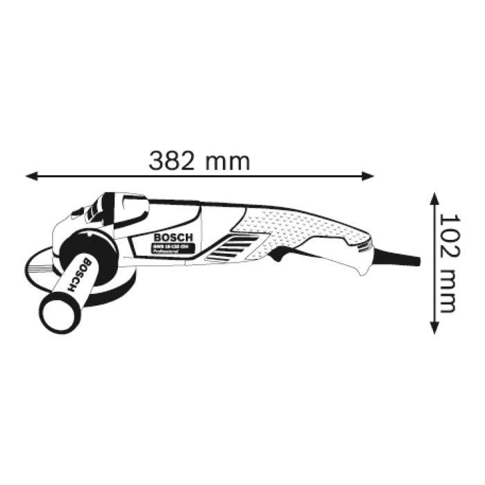 Кутова шліфувальна машина Bosch GWS 15-125 CIH Professional (0601830222)