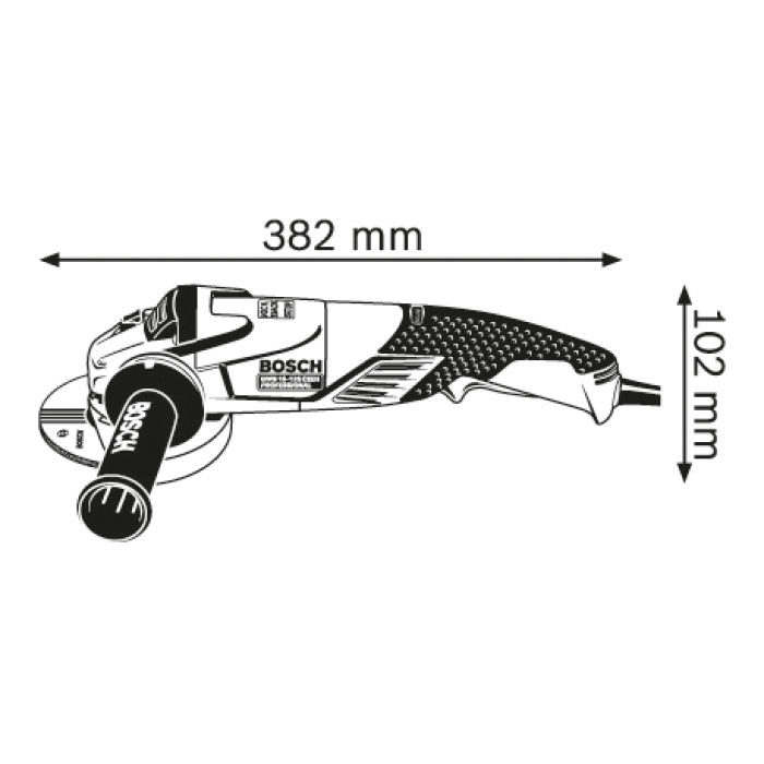 Кутова шліфувальна машина Bosch GWS 15-125 CIEH Professional (0601830322)