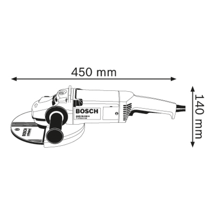 Угловая шлифмашина Bosch GWS 20-230 H Professional (0601850107)