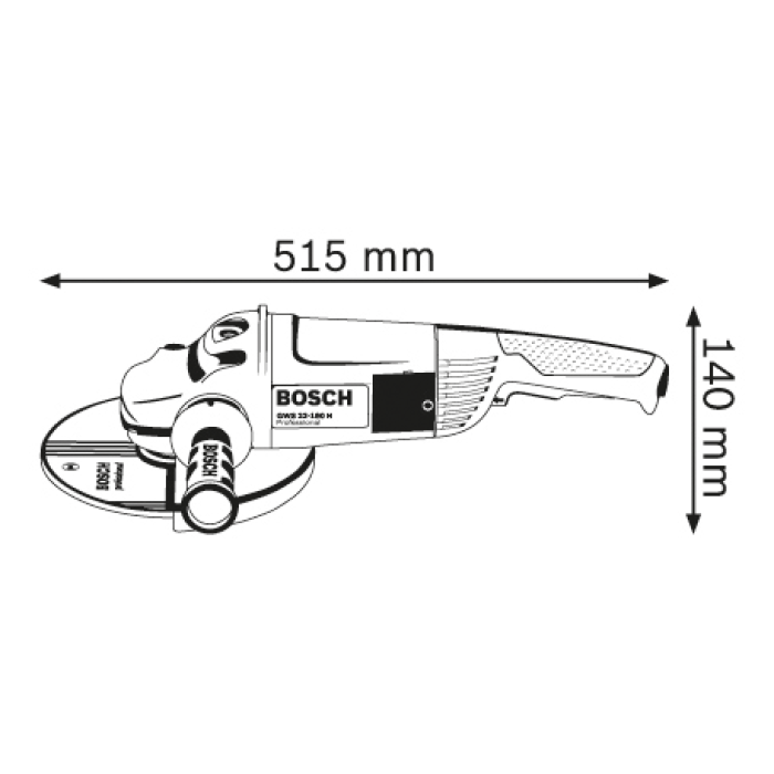 Кутова шліфувальна машина Bosch GWS 22-180 H Professional (0601881103)
