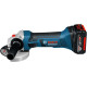 Акумуляторна кутова шліфувальна машина Bosch GWS 18-125 V-LI, акумулятор GBA 18 В 4.0 А·год, ЗУ GAL 18В-40 (0615990L6G)