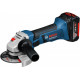 Перфоратор акумуляторний Bosch Professional GBH 180-LI, Акумуляторна кутова шліфувальна машина Bosch GWS 18-125 V-LI, АКБ GBA 4.0 A*год - 2 шт, ЗУ GAL(0615990L6J+0615990L6G)