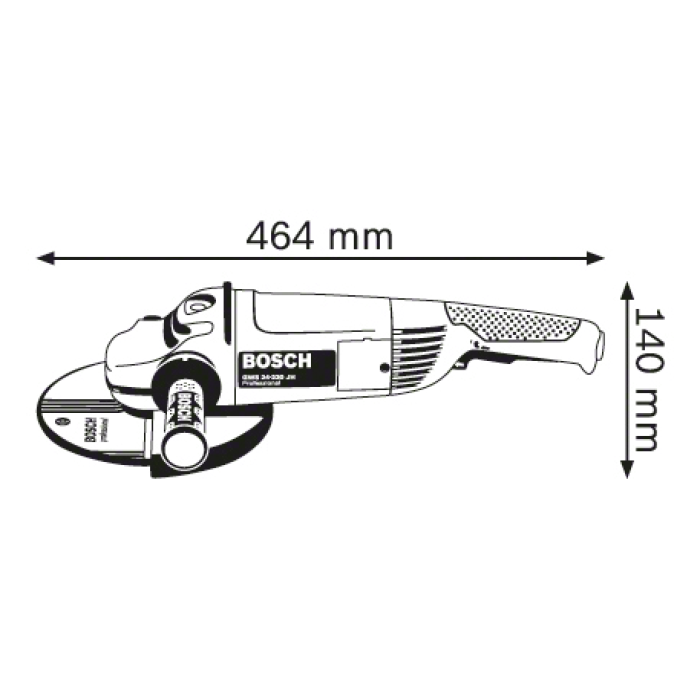 Кутова шліфувальна машина Bosch GWS 24-230 JH Professional (0601884203)