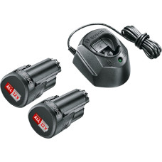 Набор аккумуляторов Bosch PBA 12 В 1.5 Ач - 2 шт, зарядное устройство GAL 1210 CV (1600A01L3E)