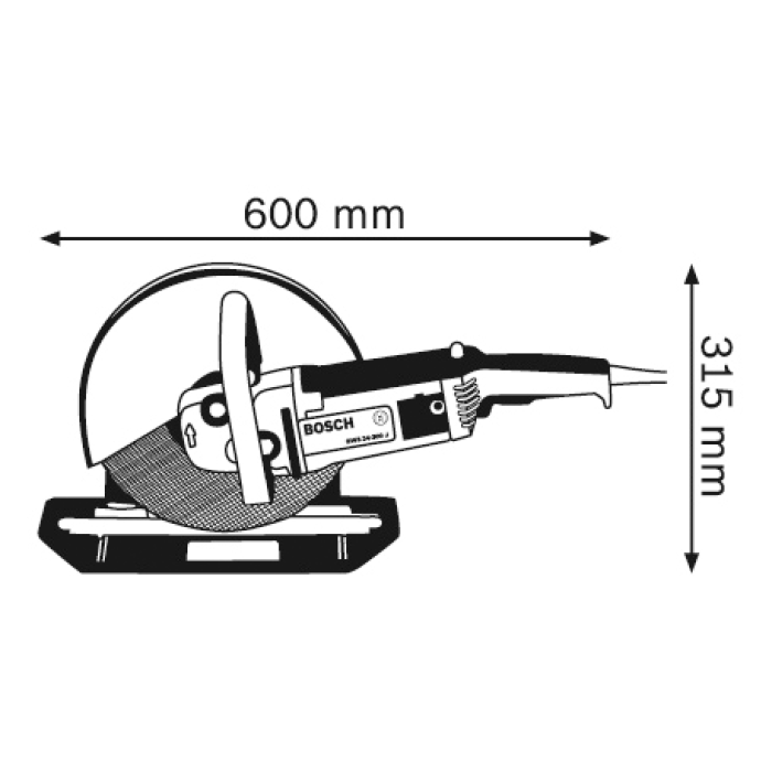 Кутова шліфувальна машина Bosch GWS 24-300 J, SDS Professional (0601364800)