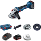 Акумуляторна кутова шліфувальна машина (болгарка) Bosch Professional GWS 18V-10 (06019J4004)
