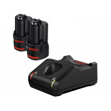 Набор  аккумуляторов Bosch GBA 12 В 2.0 Ач -2 шт, зарядное устройство GAL 12V-40 (1600A019R8)