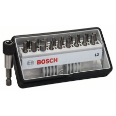 Набор бит (19 шт.), держатель Bosch Robust Line Extra-Hart L2 (2607002568)