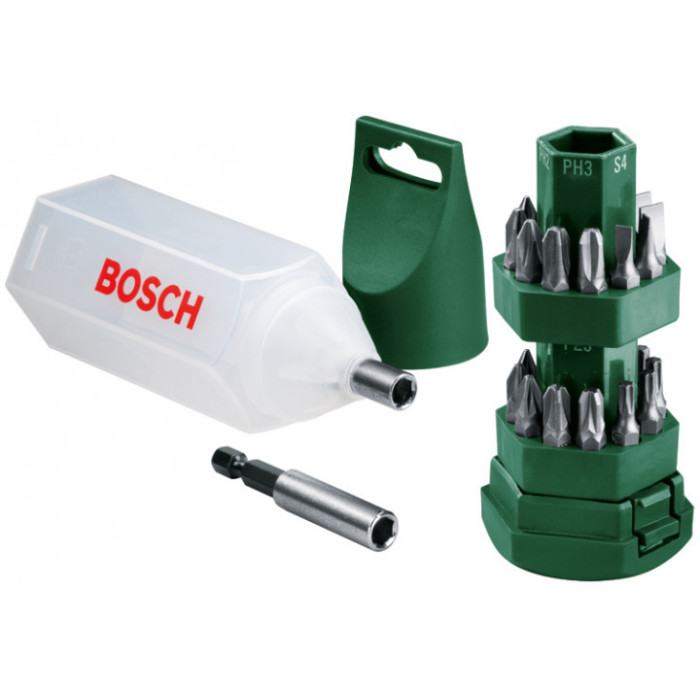 Набор бит (25 шт), держатель Bosch (2607019503)