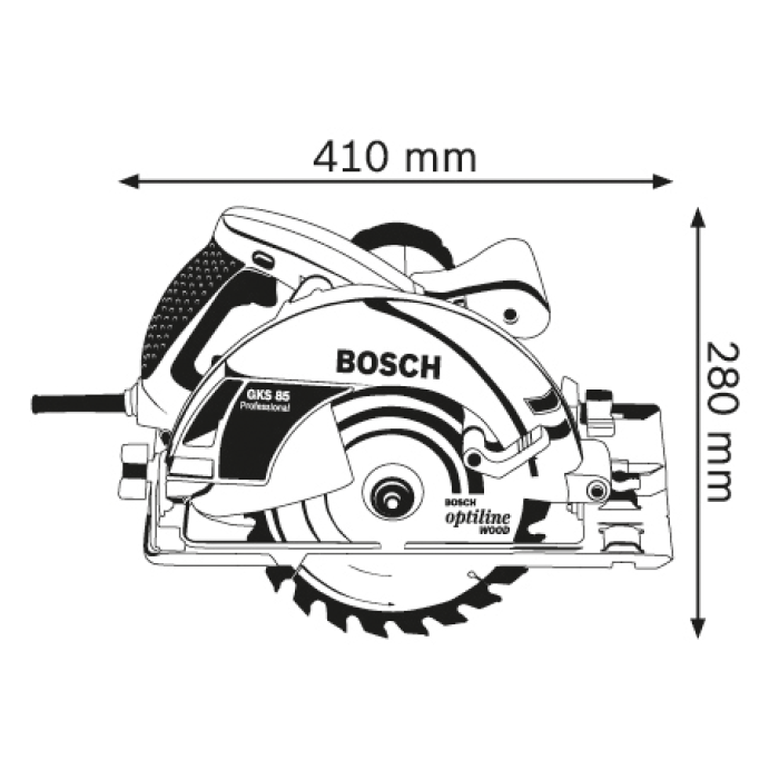 Пила дискова Bosch GKS 85 Professional (060157A000)