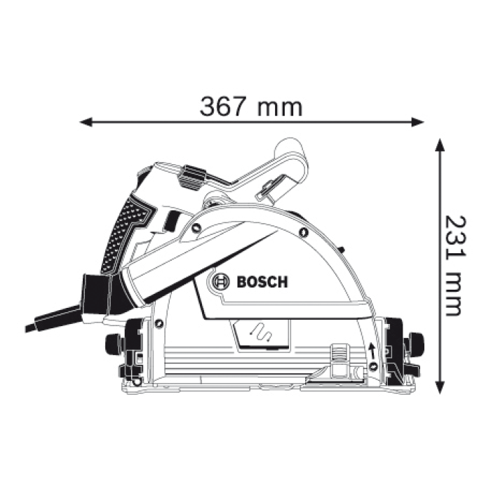 Занурювальна дискова пилка Bosch GKT 55 GCE Professional L-Boxx (0601675001)