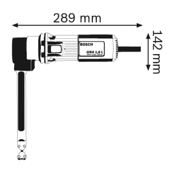 Вырубные ножницы по металлу Bosch GNA 16 (SDS) Professional