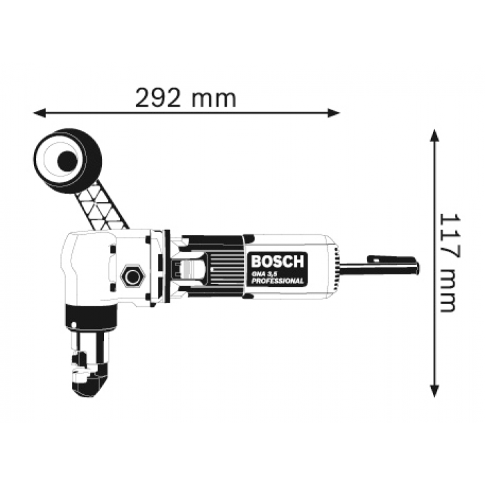 Вырубные ножницы по металлу Bosch GNA 3,5 Professional