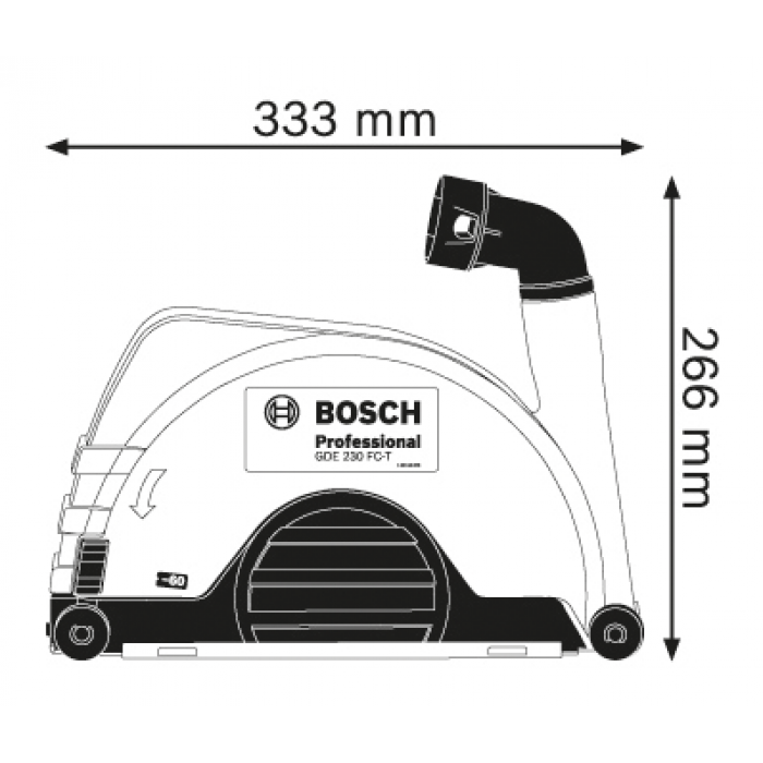 Кожух для отвода пыли Bosch GDE 230 FC-T Professional