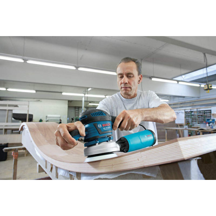 Ексцентрикова шліфувальна машина Bosch GEX 125-150 AVE Professional (L-Boxx) (060137B101)