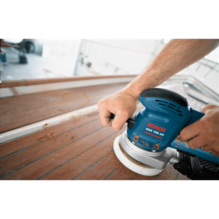 Ексцентрикова шліфувальна машина Bosch GEX 150 AC Professional (0601372768)