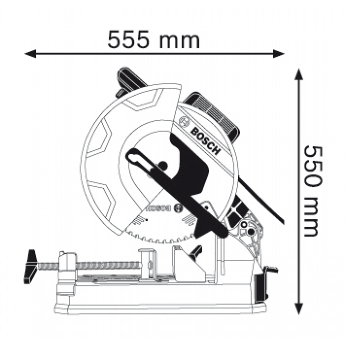 Пила монтажна Bosch GCD 12 JL Professional (0601B28000)