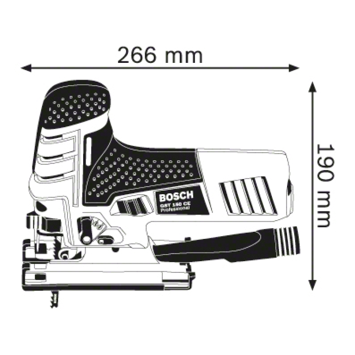 Електролобзик Bosch GST 150 CE Professional (Валіза) (0601512000)