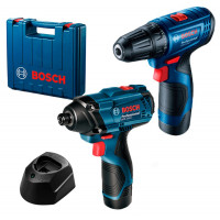 Набор аккумуляторный шуруповерт Bosch GSR 120-LI, ударный гайковерт GDR 120-LI (06019G8023)