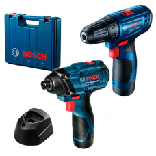 Набір акумуляторний шуруповерт Bosch GSR 120-LI, ударний гайковерт GDR 120-LI (06019G8023)