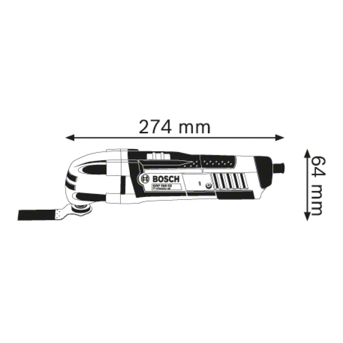 Багатофункціональний інструмент Bosch GOP 250 CE Professional L-Boxx (0601230001)