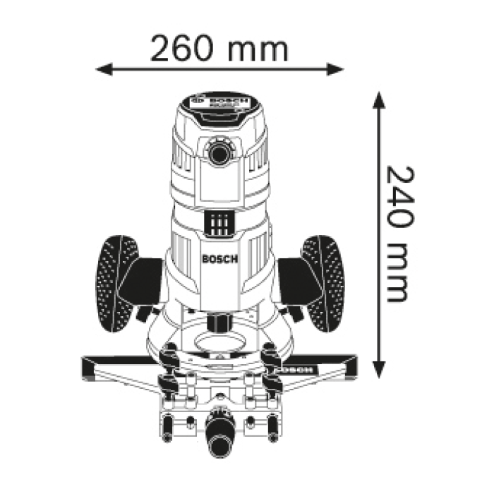 Фрезер ручний Bosch GMF 1600 CE Professional (L-Boxx) (0601624002)
