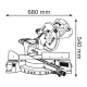 Пила торцювальна Bosch GCM 10 S Professional (0601B20508)