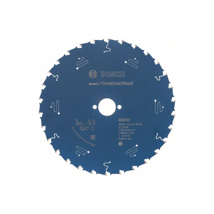 Пильный диск Bosch Expert for Construct Wood 235x30x2.2/1.6 мм, 30T (2608644339)