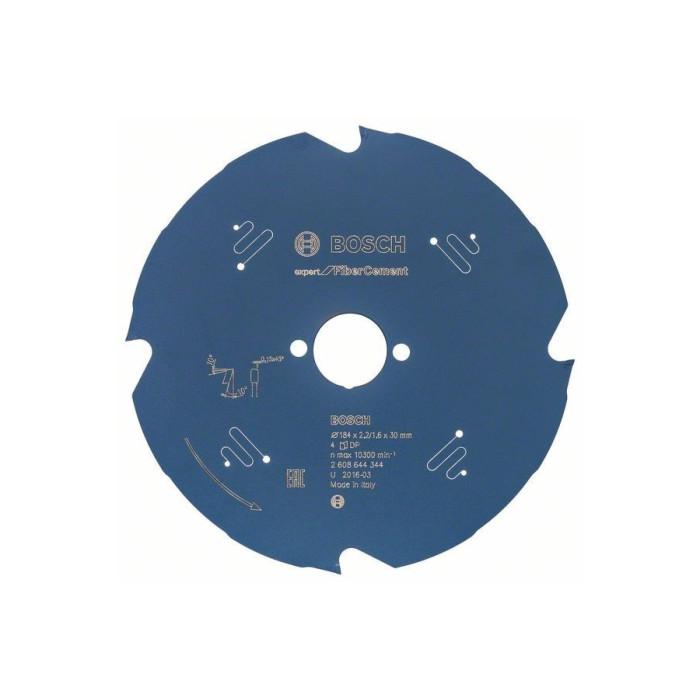 Пильный диск Bosch Expert for Fiber Cement 184x30/25.4 мм, 4T (2608644344)