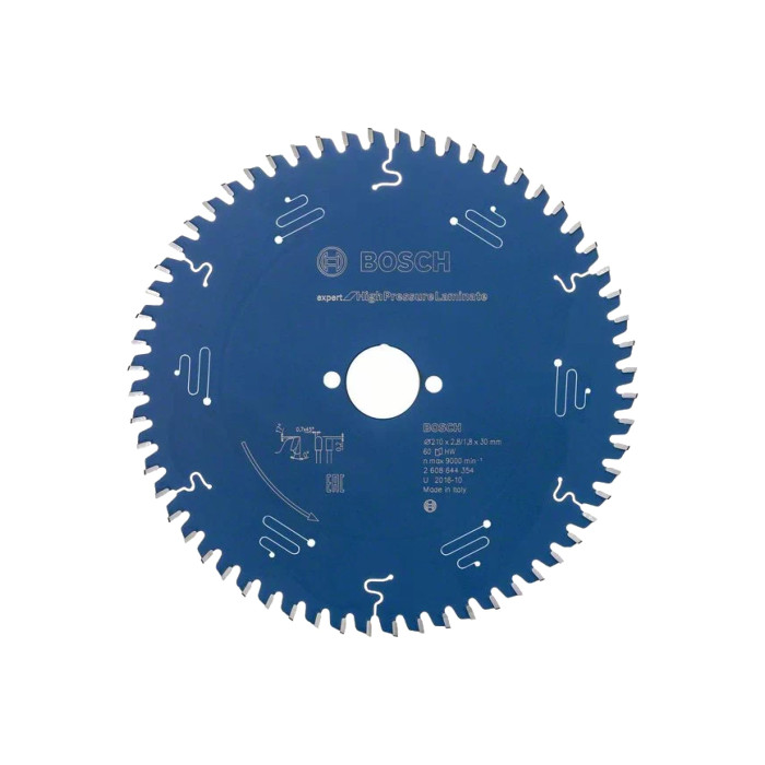 Пильный диск Bosch Expert for High Pressure Laminate 210x30 мм, 2.8/1.8 мм, 60T (2608644354)