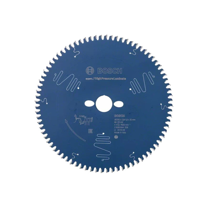 Пильный диск Bosch Expert for High Pressure Laminate 250x30 мм, 2.8/1.8 мм, 80T (2608644358)
