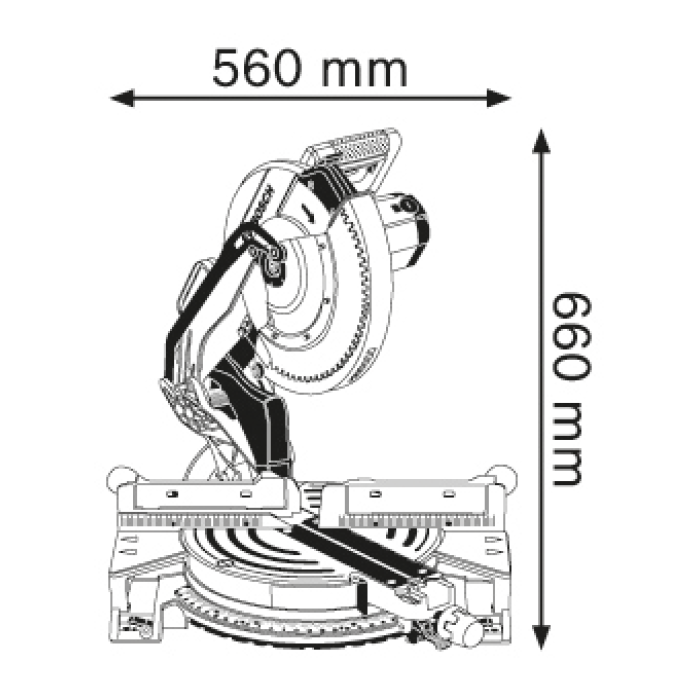 Пила торцювальна Bosch GCM 12 JL Professional (0601B21100)