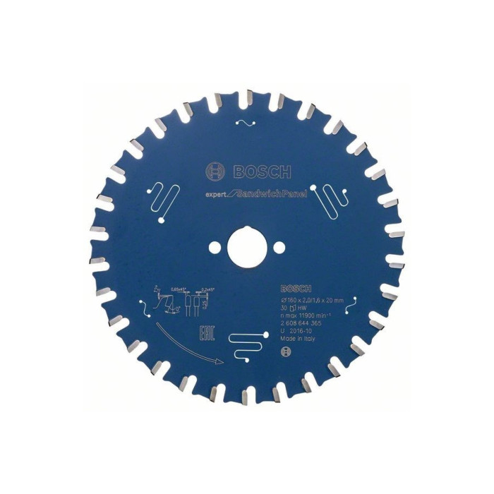 Пильный диск Bosch Expert for Sandwich Panel 160x20 мм, 30T (2608644365)