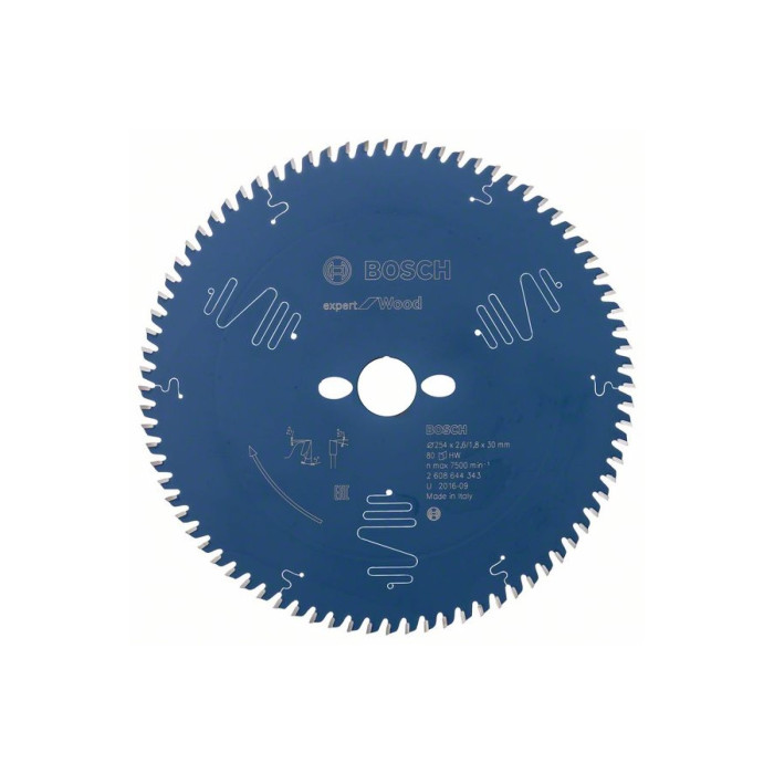 Пильный диск Bosch Expert for Wood 254x30x2.6/1.8 мм, 80T (2608644343)