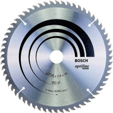 Пильный диск Bosch Optiline Wood 254х30 мм 60T (2608640444)