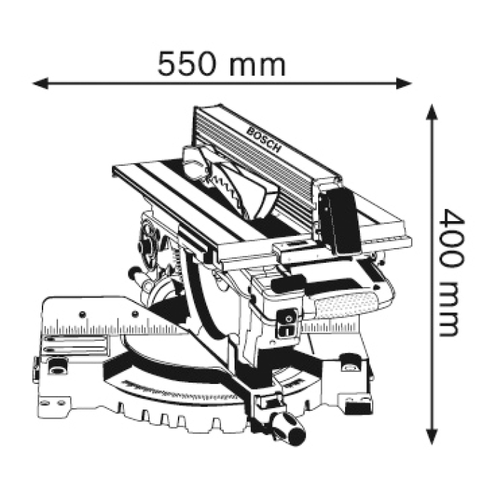 Комбінована пилка Bosch GTM 12 JL Professional (0601B15001)