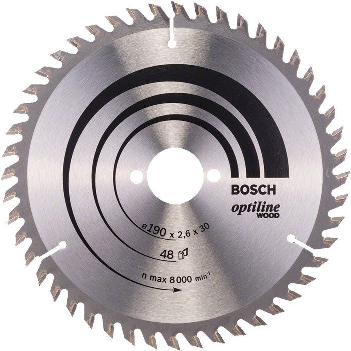 Пильный диск Bosch Optiline Wood 190х30 мм 48T (2608640617)